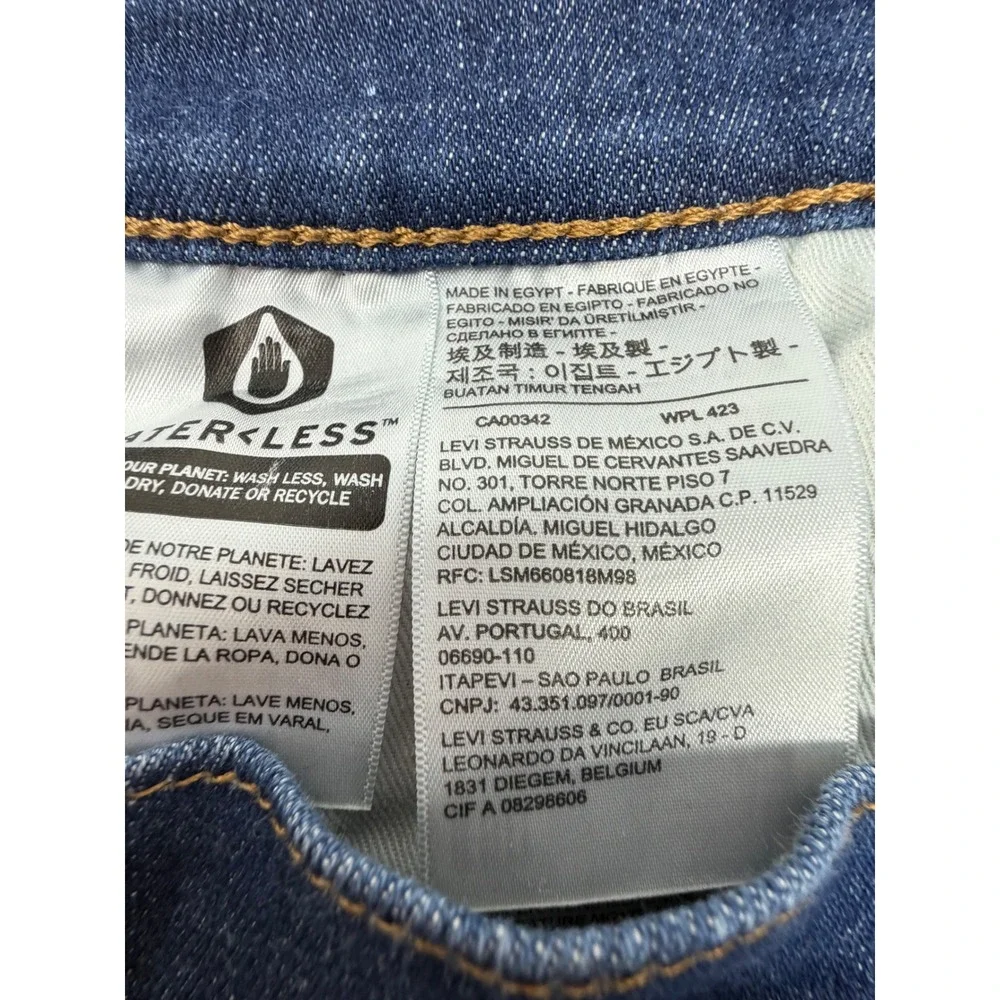 Levi's 511 Slim‎ Fit Jeans Mens W32 L34 Blue Medium Indigo Denim Classic